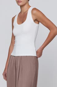 L'AGENCE Shania Racerback Ribbed Tank