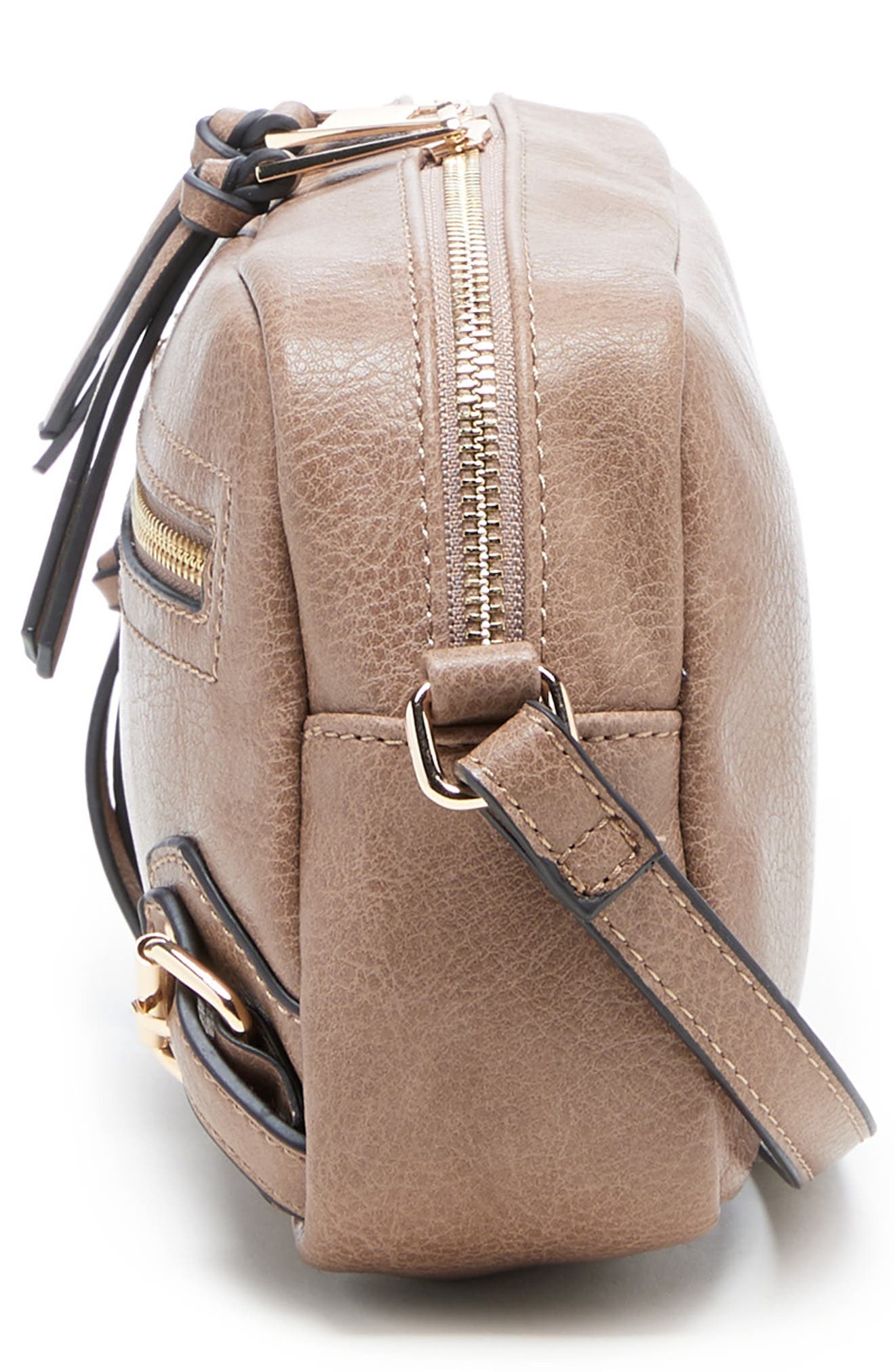 Dael Faux Leather Crossbody Bag, Alternate, color, TAUPE