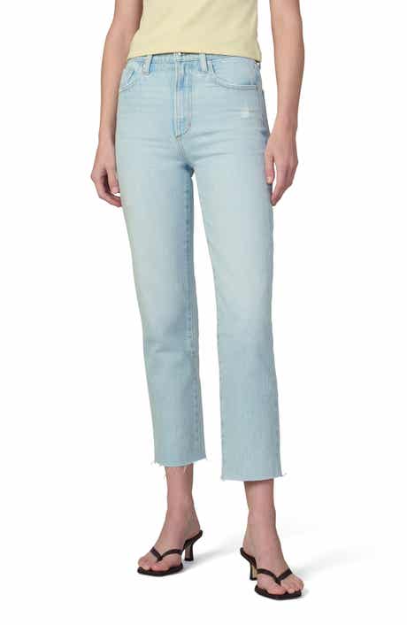 Joe's The Margot High Waist Raw Hem Slim Straight Leg Jeans