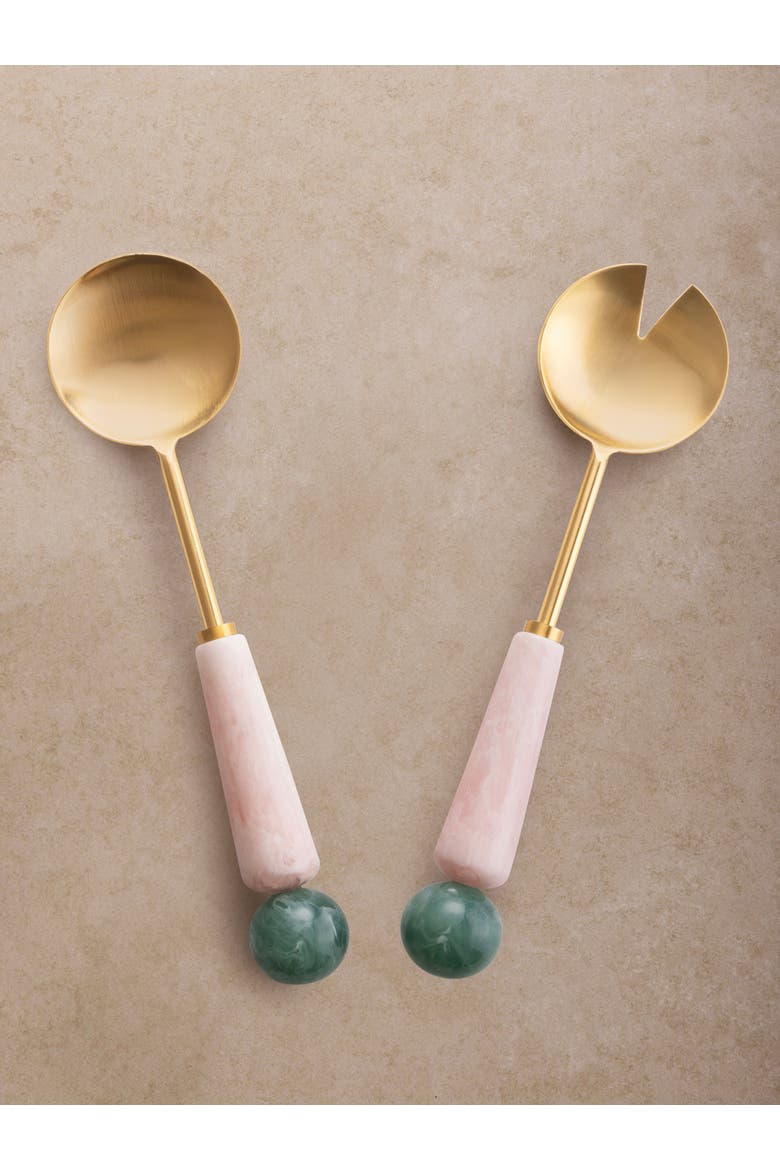 Copenhagen Salad Servers, Set of 2, Alternate, color, Multicolored