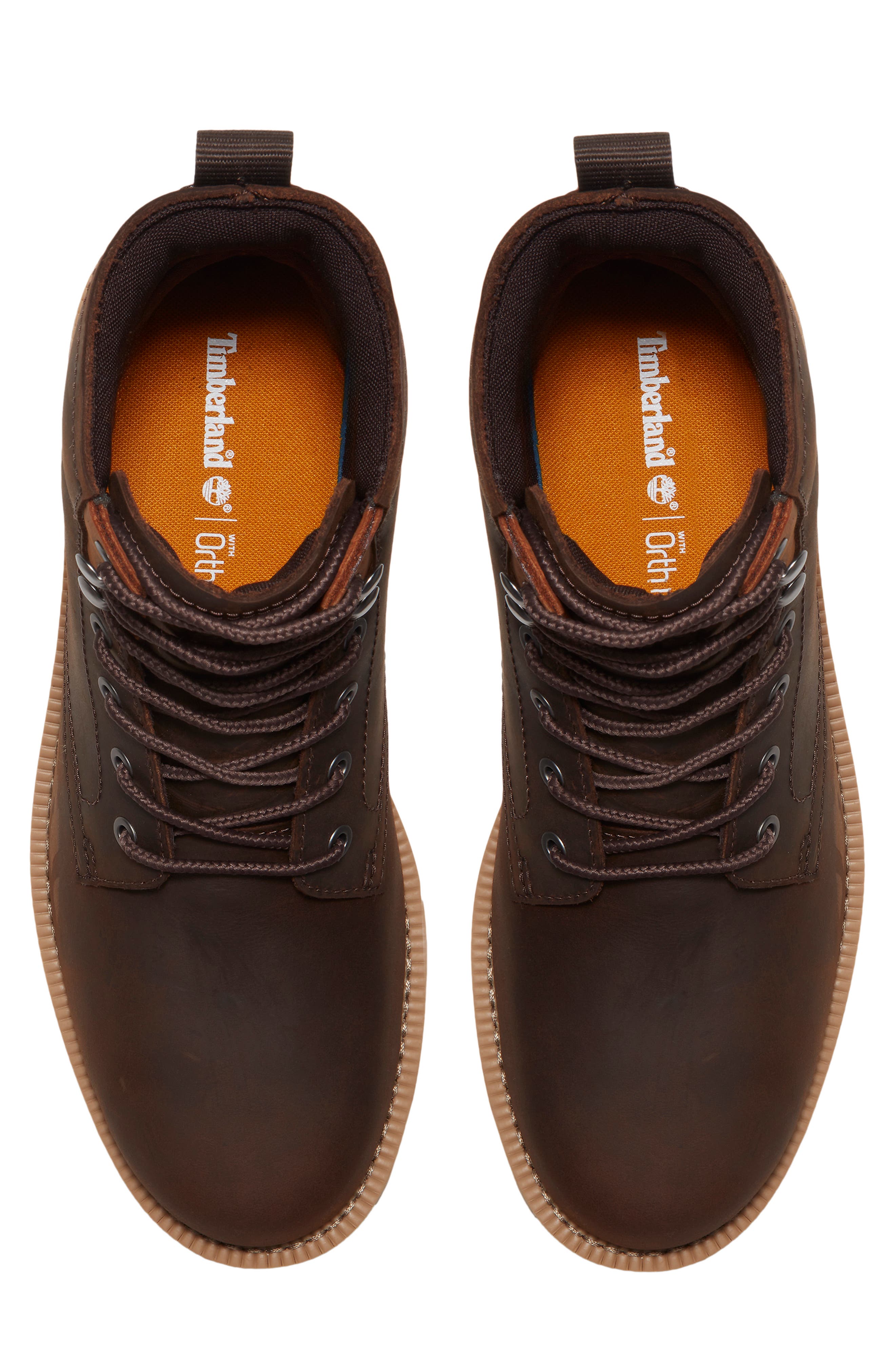 Britton Falls Waterproof Lace Up Boot, Alternate, color, DARK BROWN FULL GRAIN