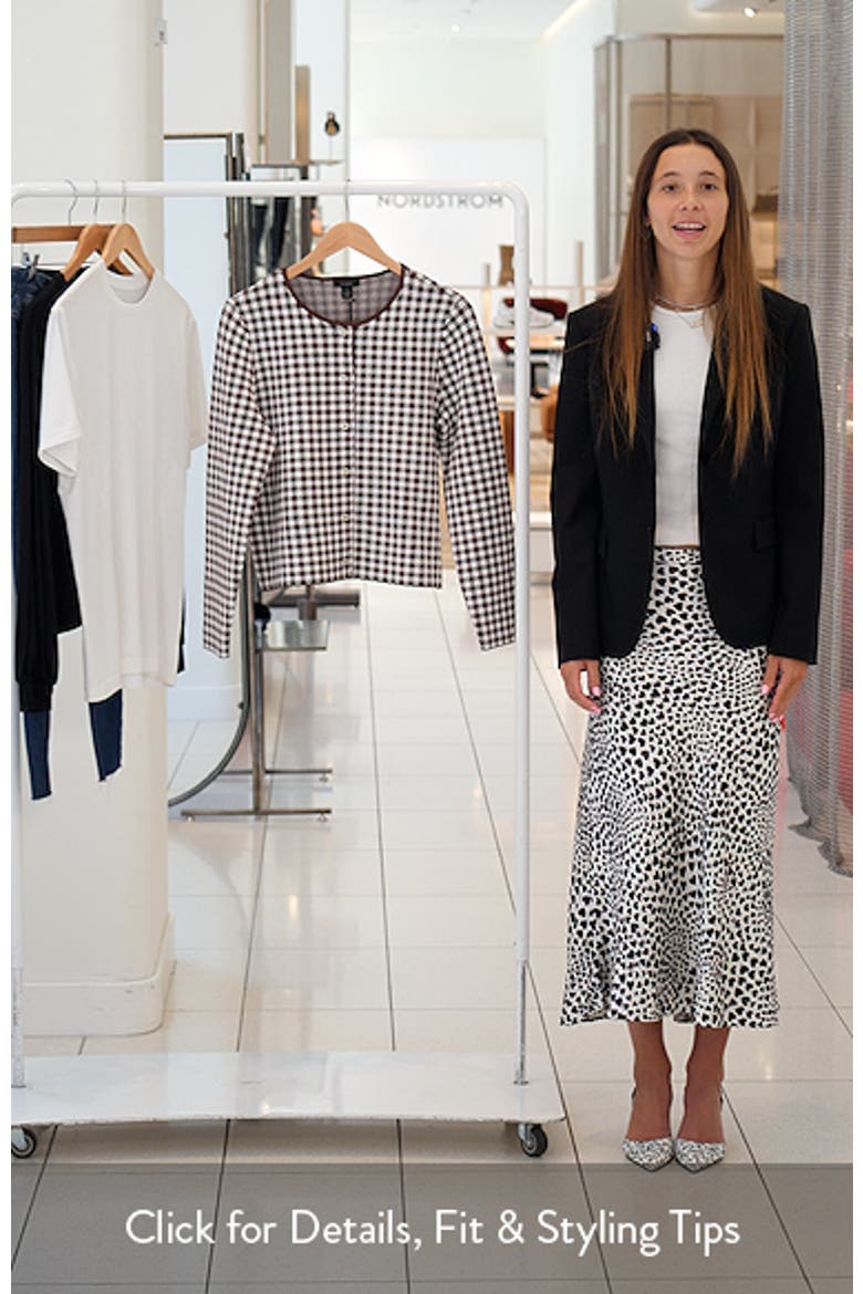 Gingham Crewneck Cardigan video