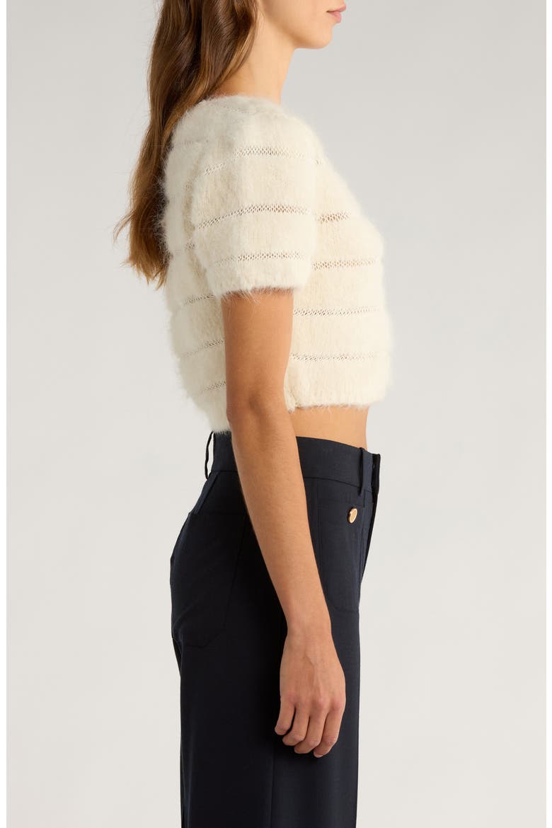The Cloud Crop Sweater, Alternate, color, CREAM