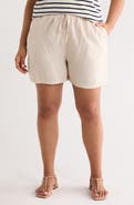Caslon® Linen Blend Drawstring Shorts