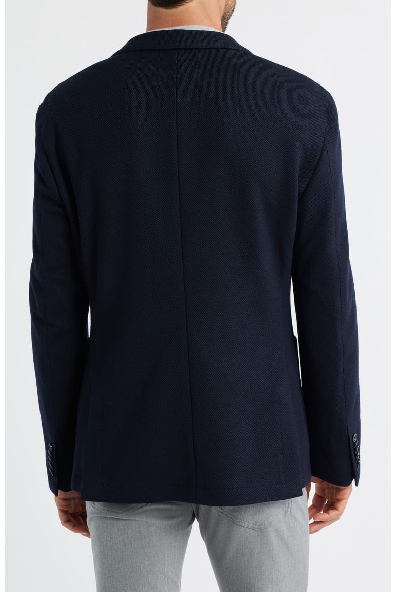 Heston Slim Fit Navy Textured Wool & Cotton Sport Coat, Alternate, color, DARK BLUE