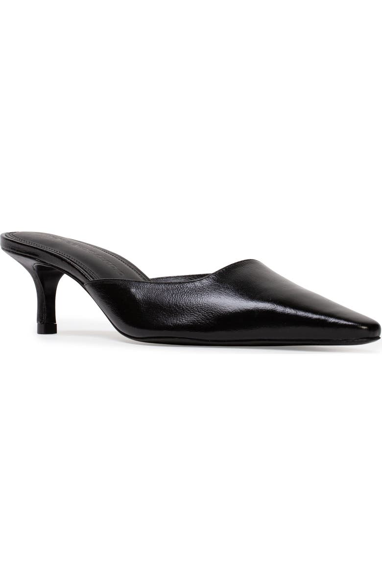 BLACK SUEDE STUDIO Riley 50 Leather Mule, Alternate, color, Black Leather