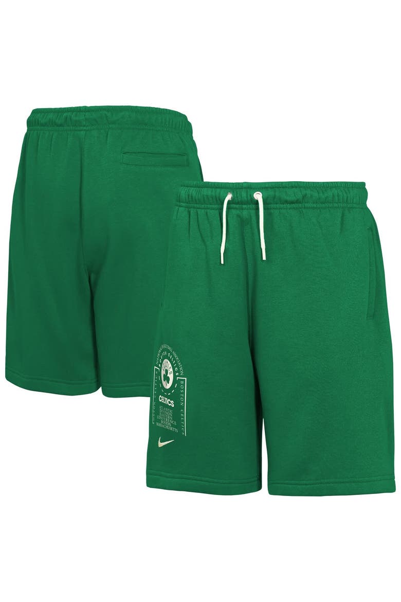 Youth Nike Kelly Green Boston Celtics Courtside Club Fleece Shorts, Main, color, Kelly Green