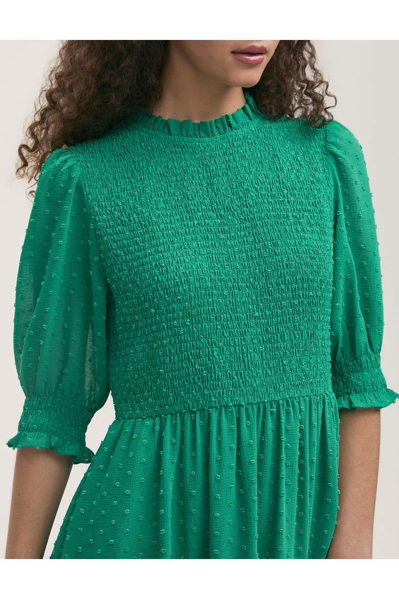 Amelia 3/4 Sleeve Chiffon Midi Dress, Alternate, color, Green