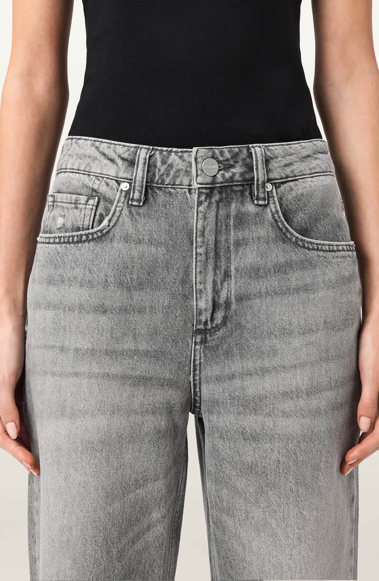 AllSaints Brooklyn Distressed Jeans, Alternate, color, Destroy Grey