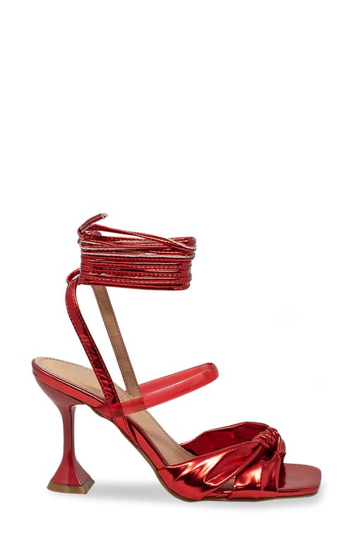 Chase & Chloe Chase And Chloe Sofie Ankle Wrap Sandal