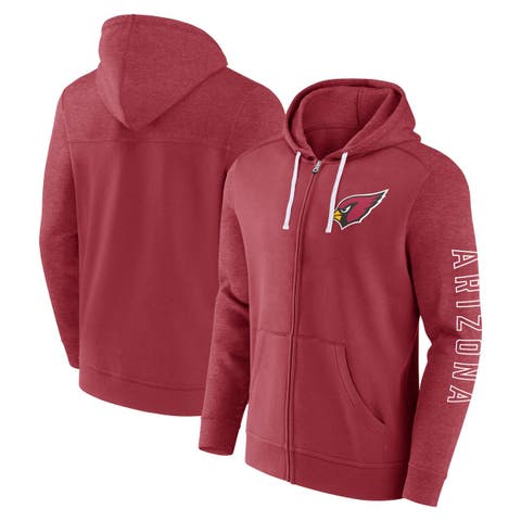 Men's Fanatics Branded  Cardinal Arizona Cardinals Offensive Lineup Hoodie Full-Zip Hoodie