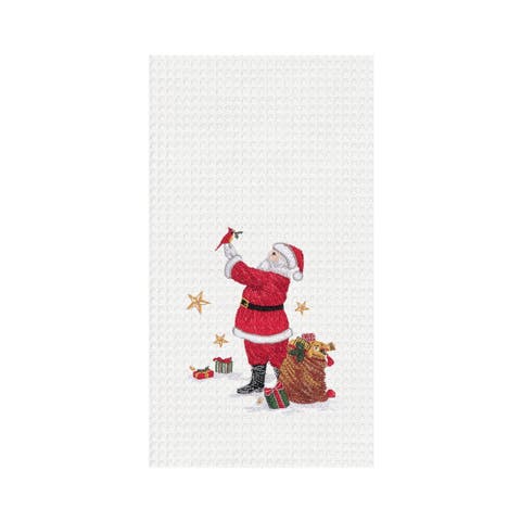 Santa and Cardinal Towel