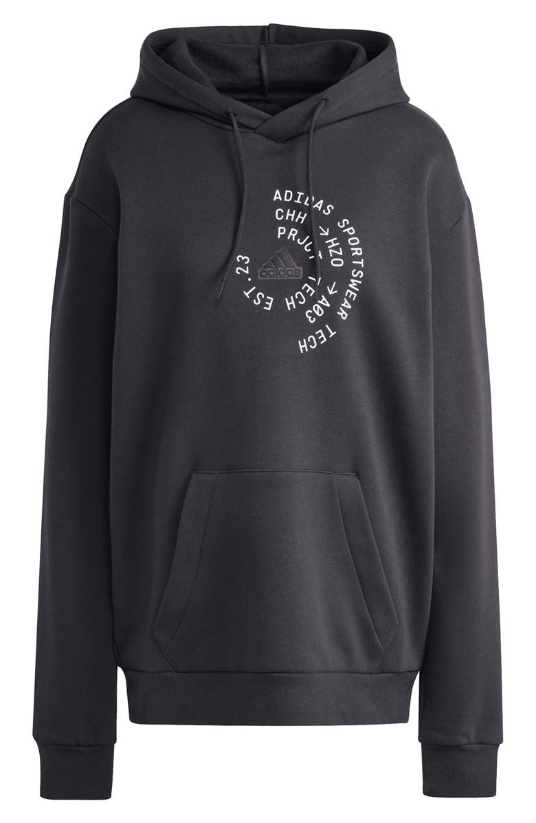 adidas Brand Love Fleece Hoodie, Alternate, color, 