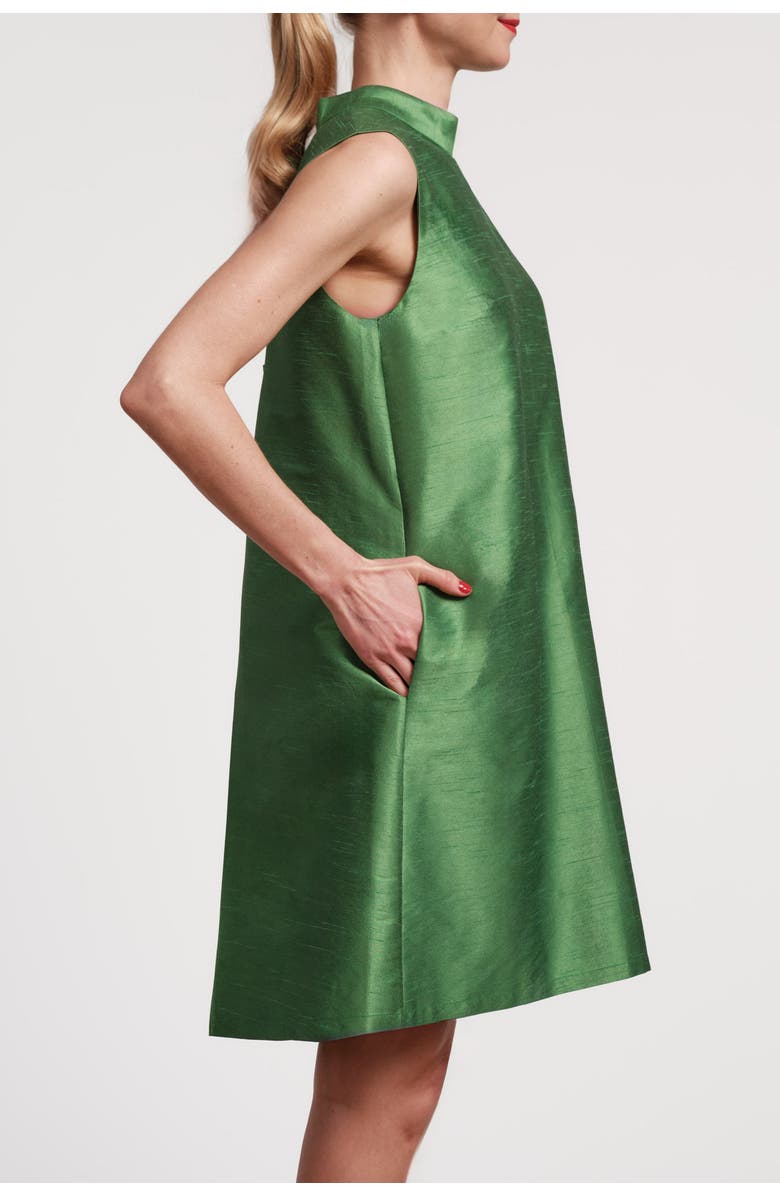 Frances Valentine Diplomat Mini Dress Sleeveless, Alternate, color, Green