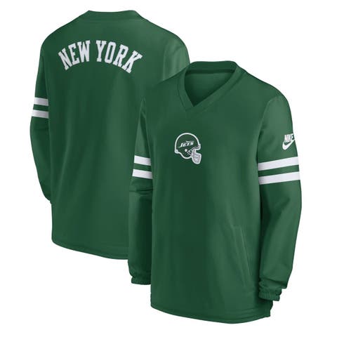 Men's Nike  Green New York Jets 2023 Sideline V-Neck Pullover Windshirt