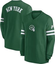 Nike Men's Nike Green New York Jets 2023 Sideline V-Neck Pullover Windshirt
