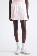 Thom Browne 4-Bar Pleated Cotton Oxford Miniskirt