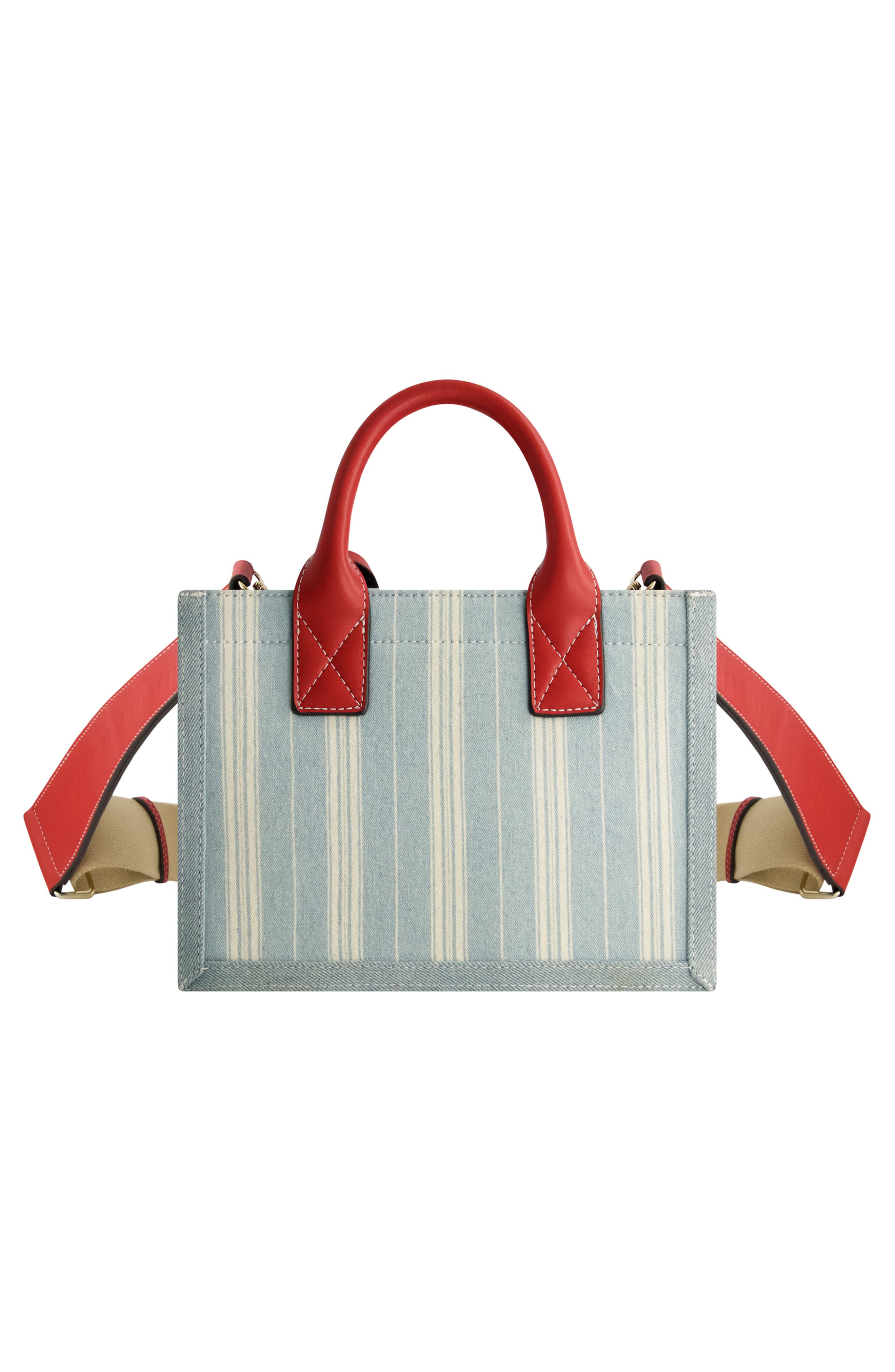 Denim Stripe Modern Tote, Alternate, color, DENIM