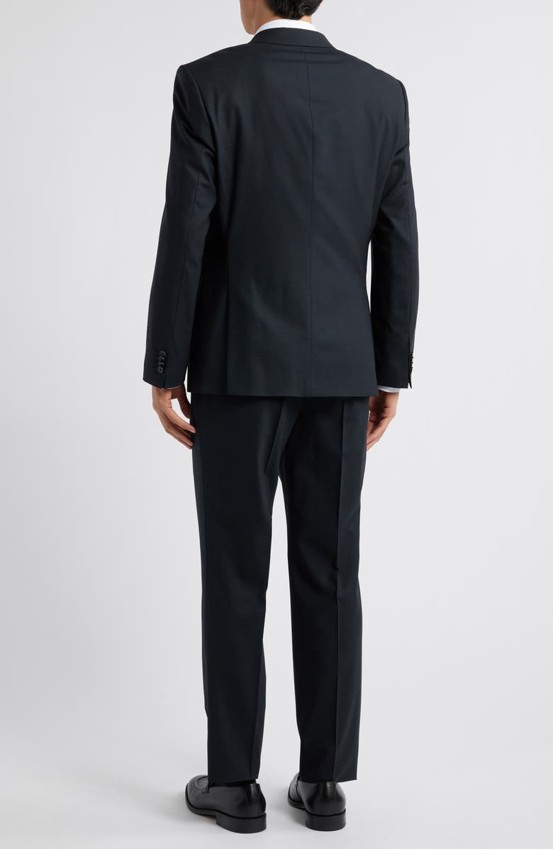 BOSS Huge Black Stretch Wool Blend Suit, Alternate, color, 