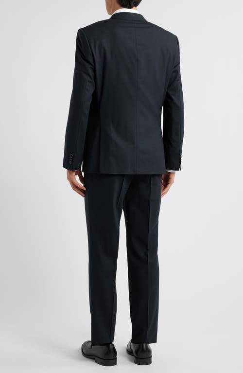 Hugo Boss Boss Slim Fit Wool Blend Suit With Micro Pattern