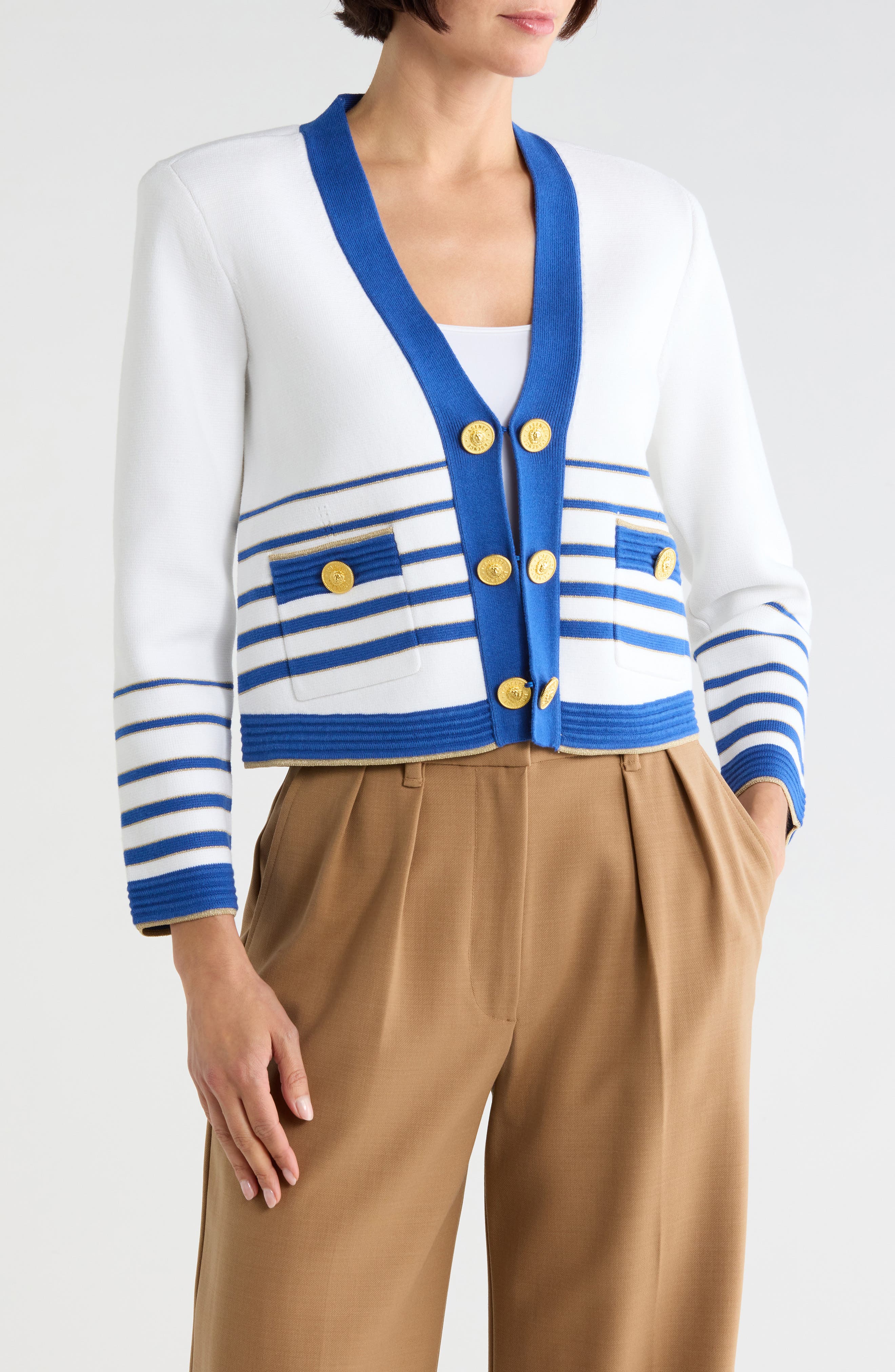 Catie V-Neck Knit Blazer