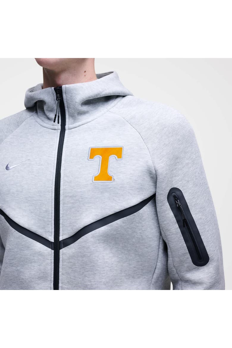 Men's Nike Heather Gray Tennessee Volunteers Tech Fleece Full-Zip Windrunner Hoodie, Alternate, color, Heather Gray