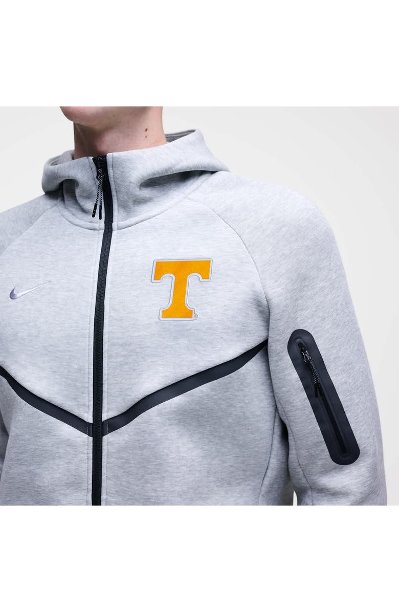 Nike Men's Nike Heather Gray Tennessee Volunteers Tech Fleece Full-Zip Windrunner Hoodie, Alternate, color, Heather Gray