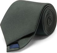 MANGO Solid Silk Blend Twill Tie