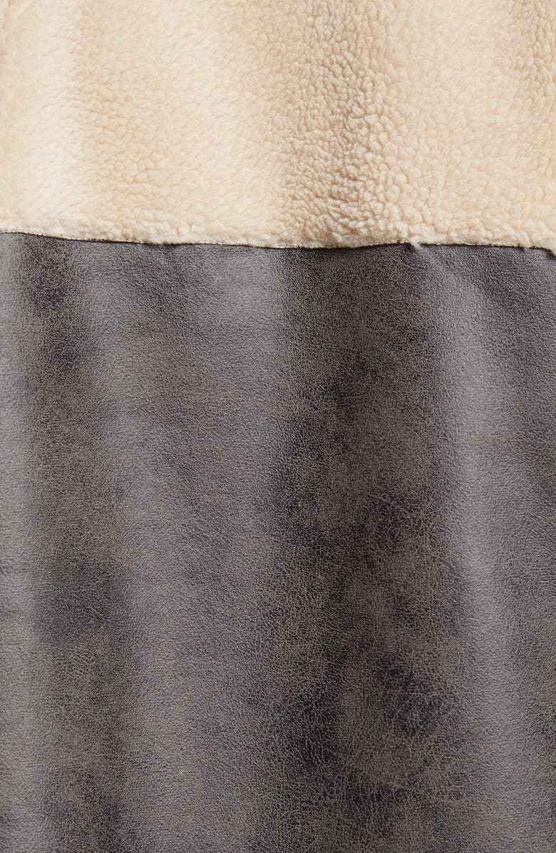 Treasure & Bond Mixed Media Faux Suede Coat, Alternate, color, 