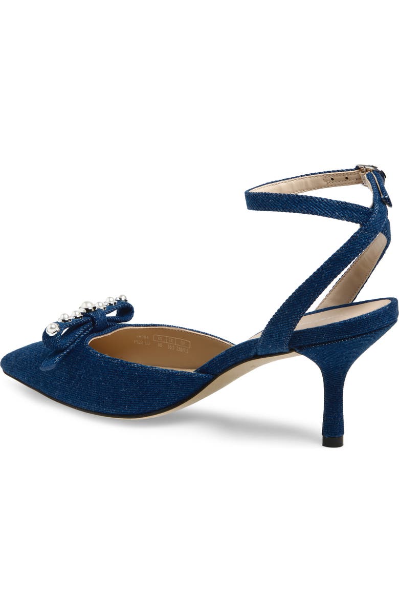 Stuart Weitzman Luella Ankle Strap Pump, Alternate, color, Dark Blue