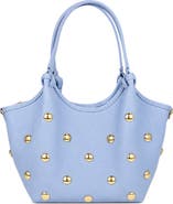 Persaman New York Caterina Studded Leather Tote