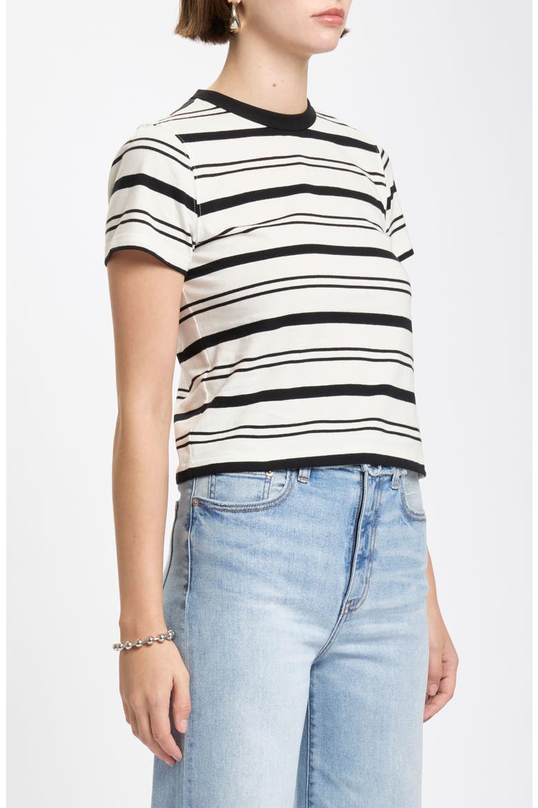 Zuma Striped Crewneck T-Shirt, Alternate, color, ONYX STRIPE