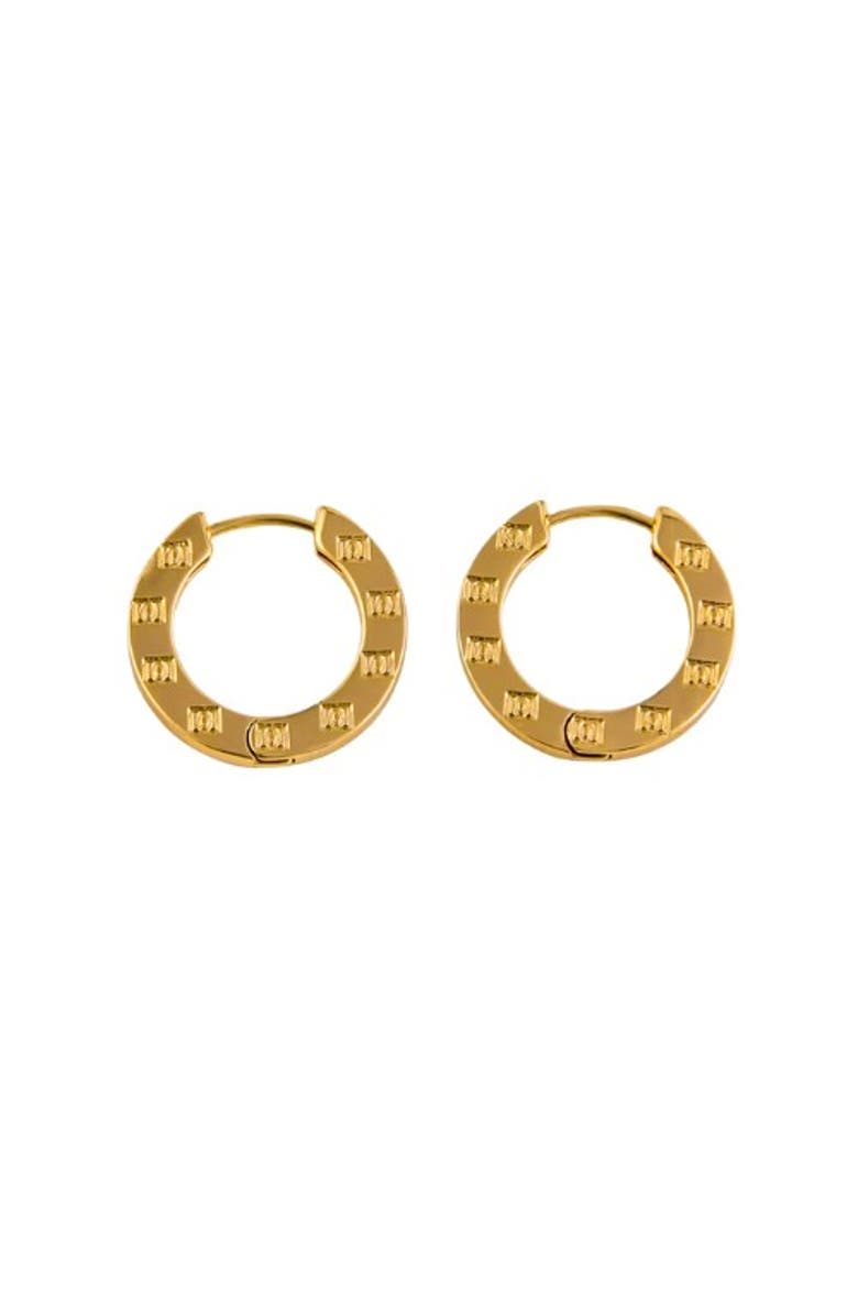 DESERI DD Hoop Earrings, Main, color, Gold