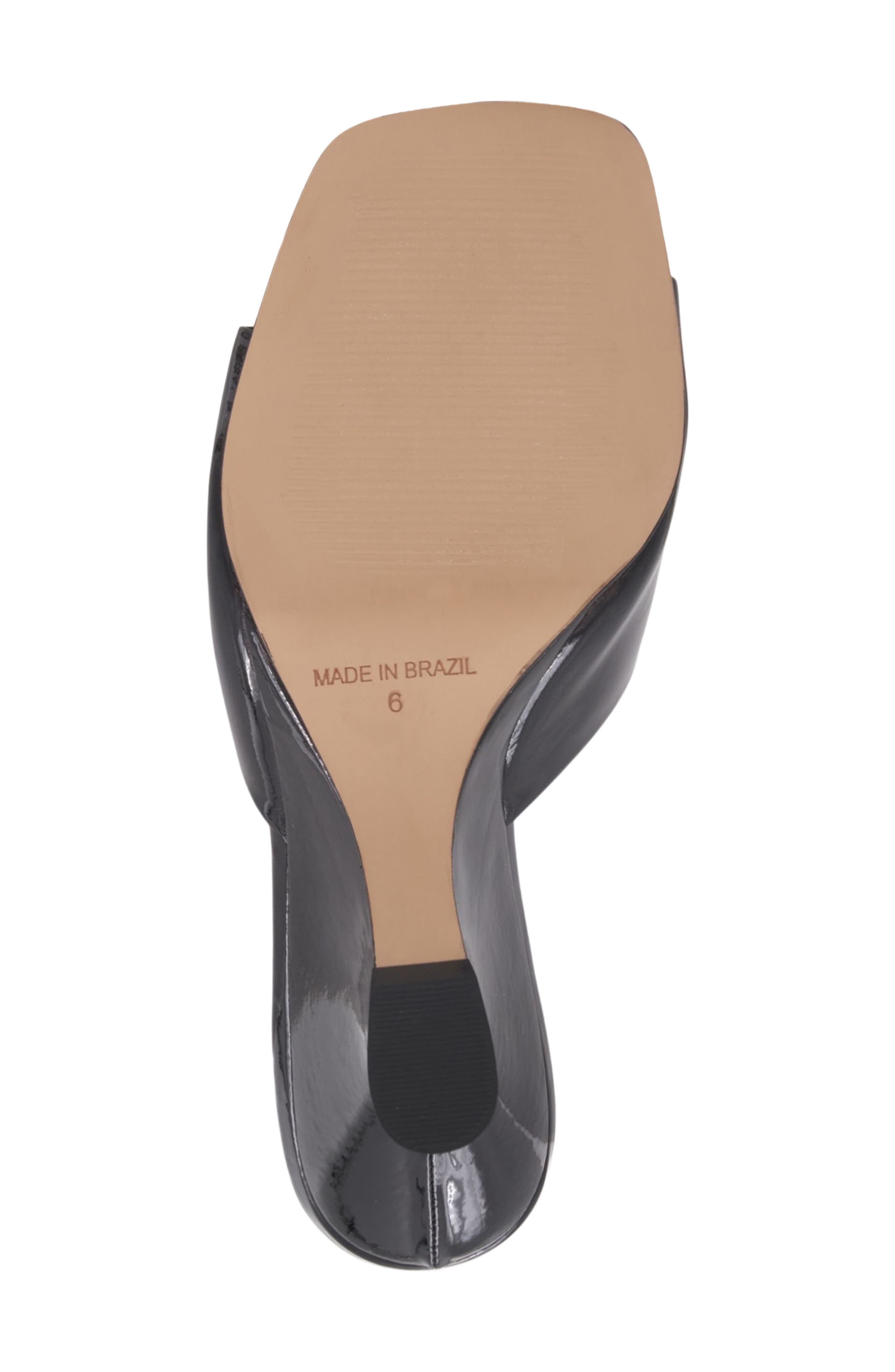 x Bre Tiesi Breana Patent Leather Wedge Mule, Alternate, color, BLACK PATENT