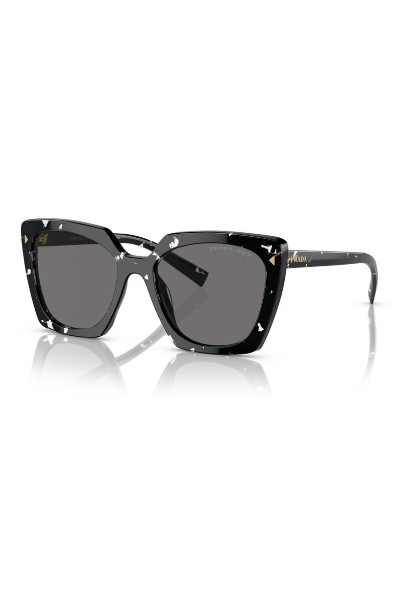 54mm Square Polarized Sunglasses, Alternate, color, GREY TORT