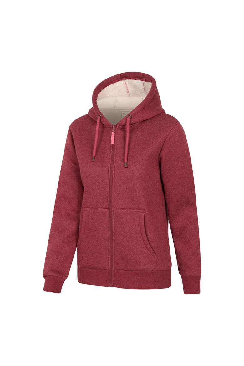 Dalton Fleece Lined Full Zip Hoodie, Alternate, color, Rust