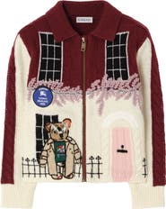 Burberry Townhouse Bear Wool Cashmere Cardigan