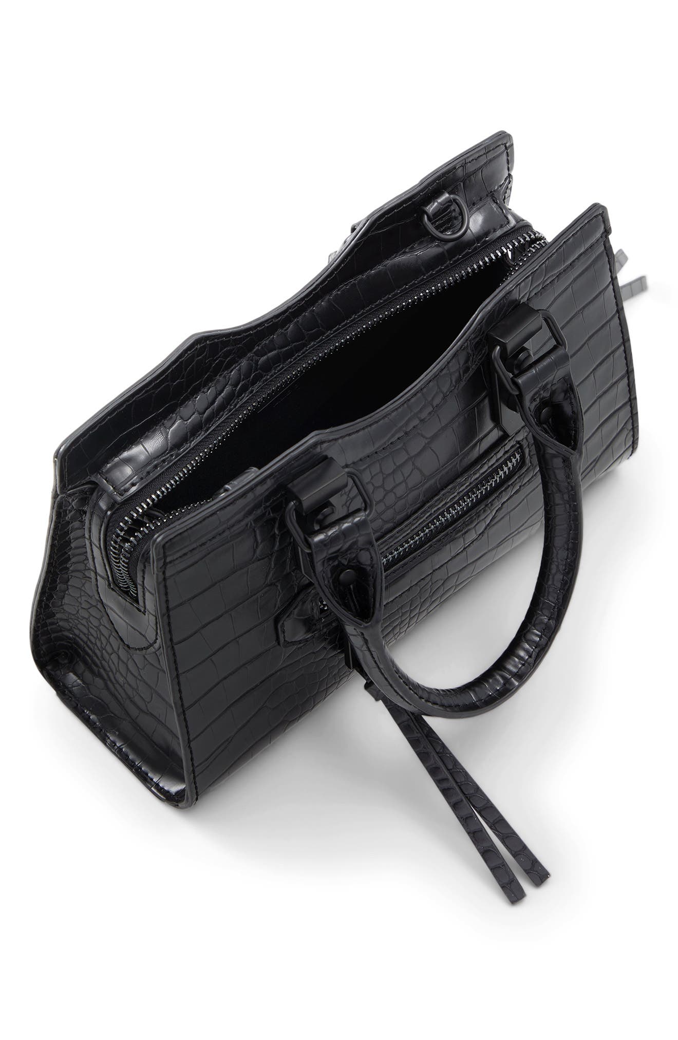 ALDO Meelax Croc Embossed Crossbody Bag, Alternate, color, 