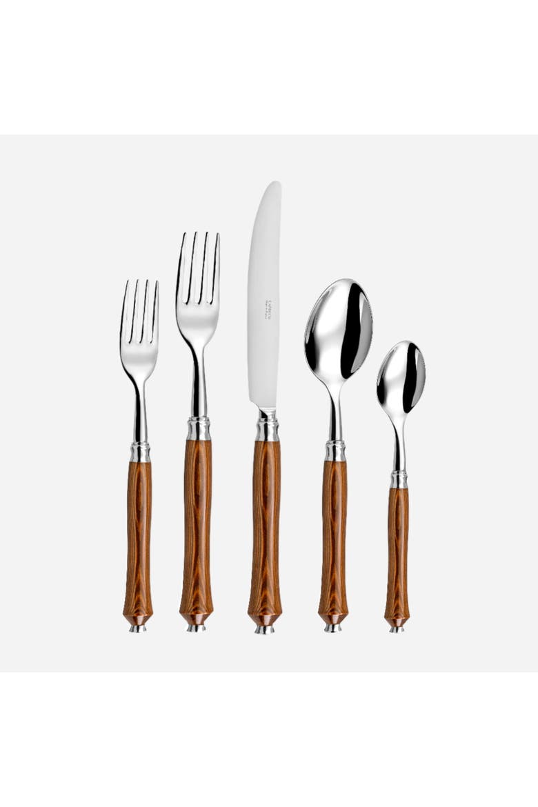 Pluton - 5 Piece Place Setting, Main, color, Natural Wood