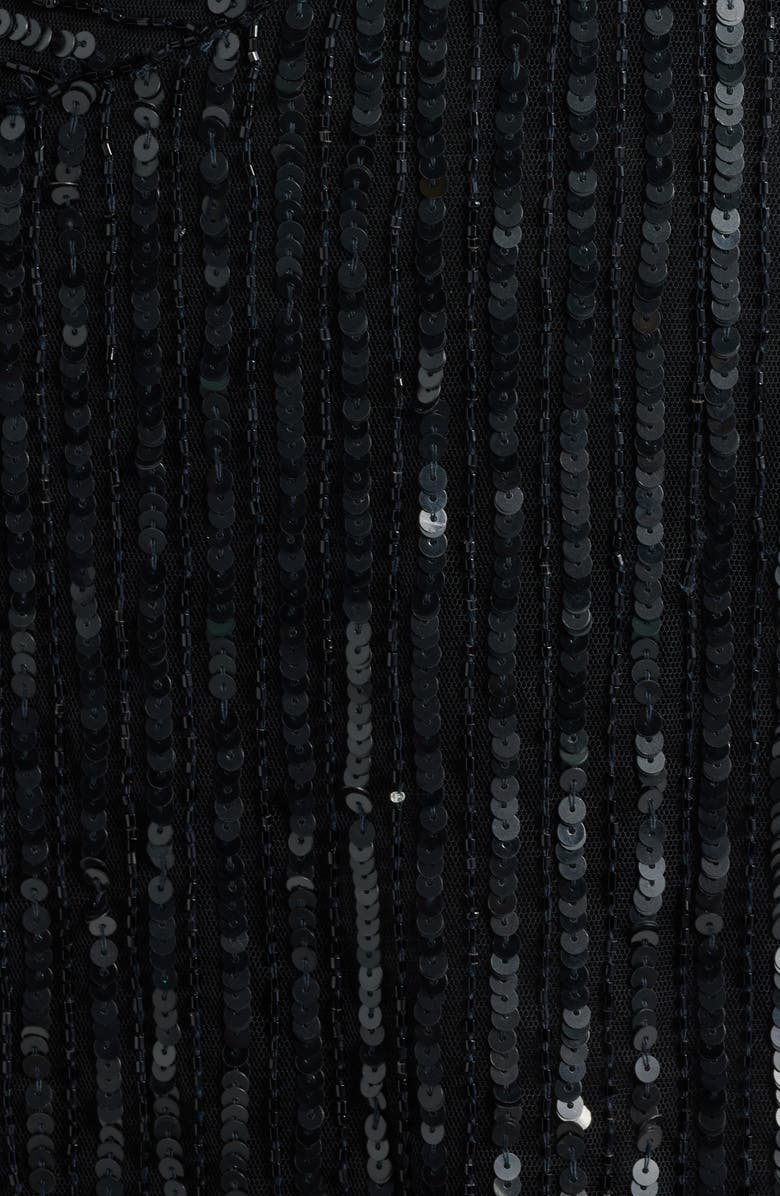 Pisarro Nights Sequin Embellished Cocktail Dress with Jacket, Alternate, color, Black