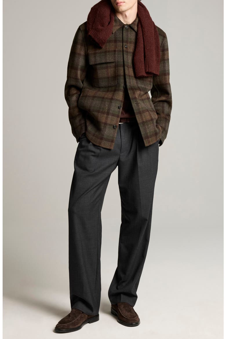Plaid Shirt Jacket, Alternate, color, NIGHT LEAF COMBO