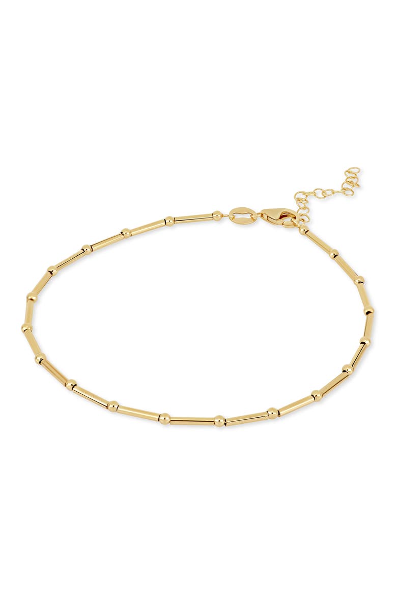 14K Gold Beaded Chain Bracelet, Alternate, color, 14K YELLOW GOLD
