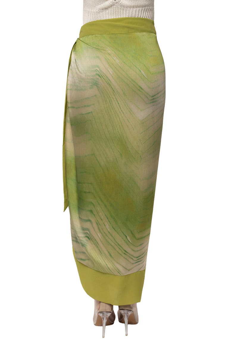 Bahía Wrap Skirt, Alternate, color, Green