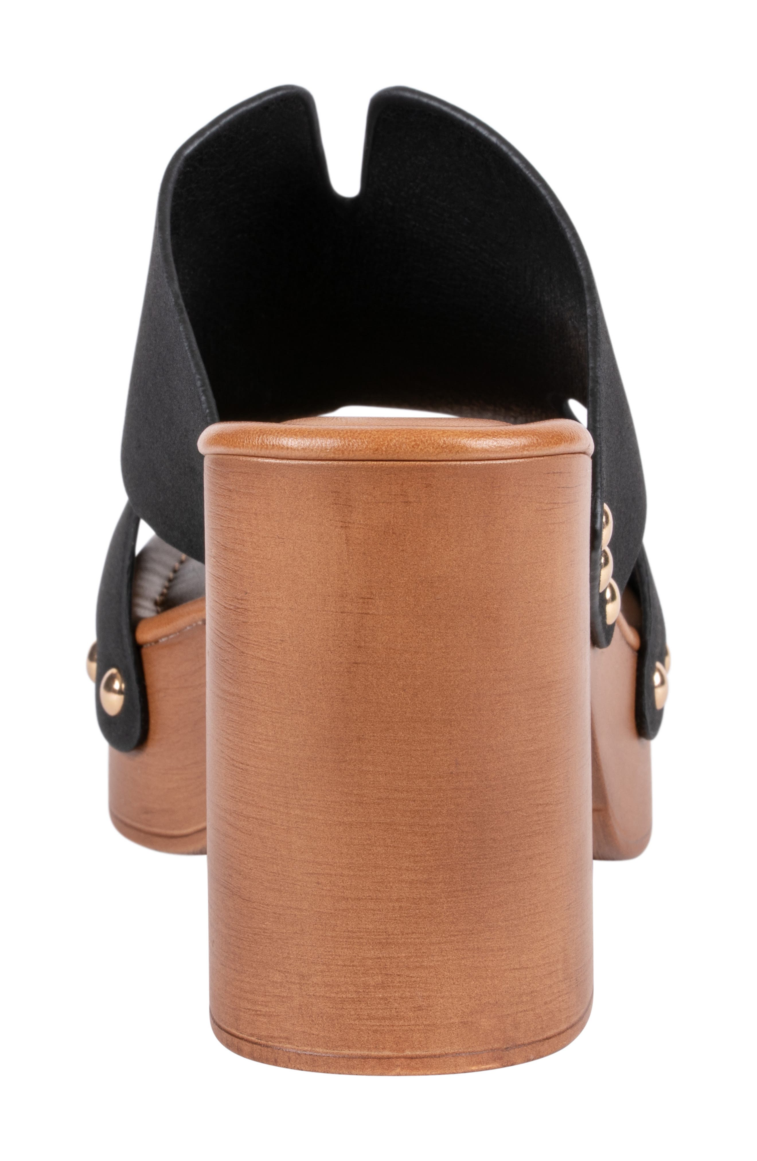 GOOD CHOICE NEW YORK Cocktail Cutout Platform Mule, Alternate, color, Black