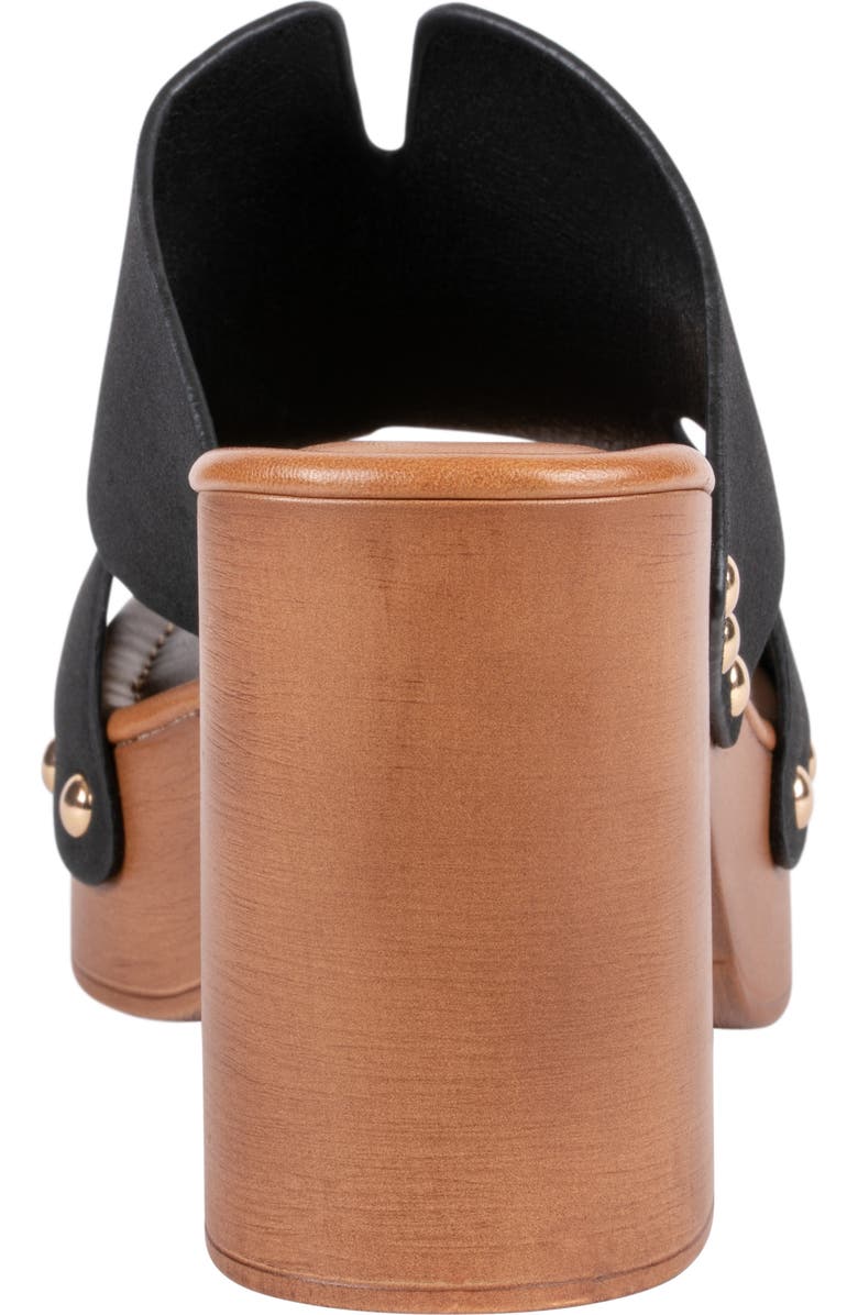 GOOD CHOICE NEW YORK Cocktail Cutout Platform Mule, Alternate, color, Black