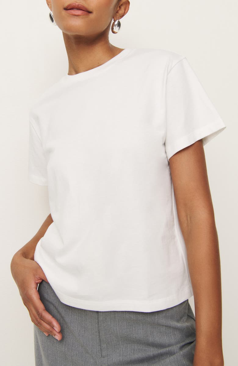 Reformation Rowan Organic Cotton T-Shirt, Main, color, 