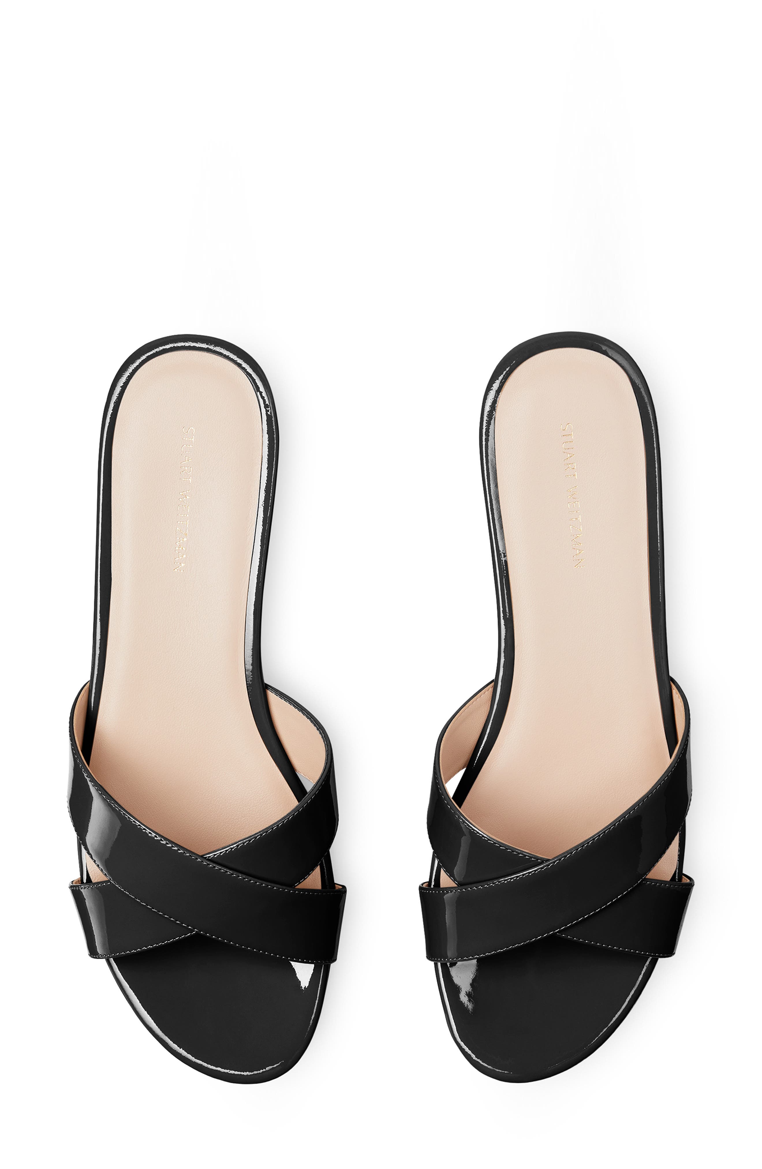 Stuart Weitzman Avenue 65 Flatform Wedge Slide Sandal, Alternate, color, 