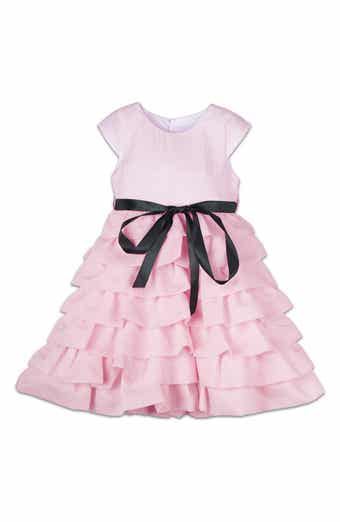 Kids' Tiered Ruffle Dress with Sash