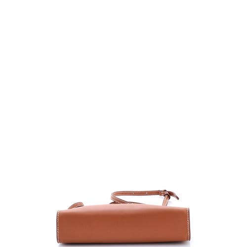 Pre-owned Hermes Hermes Clic-h Shoulder Bag Evercolor 21 In Gold