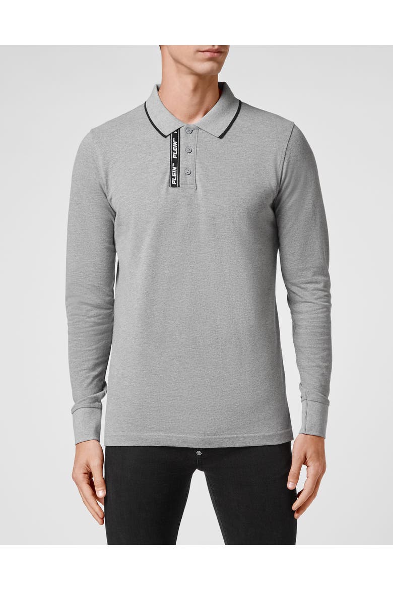 Polo Shirt Men, Main, color, grey